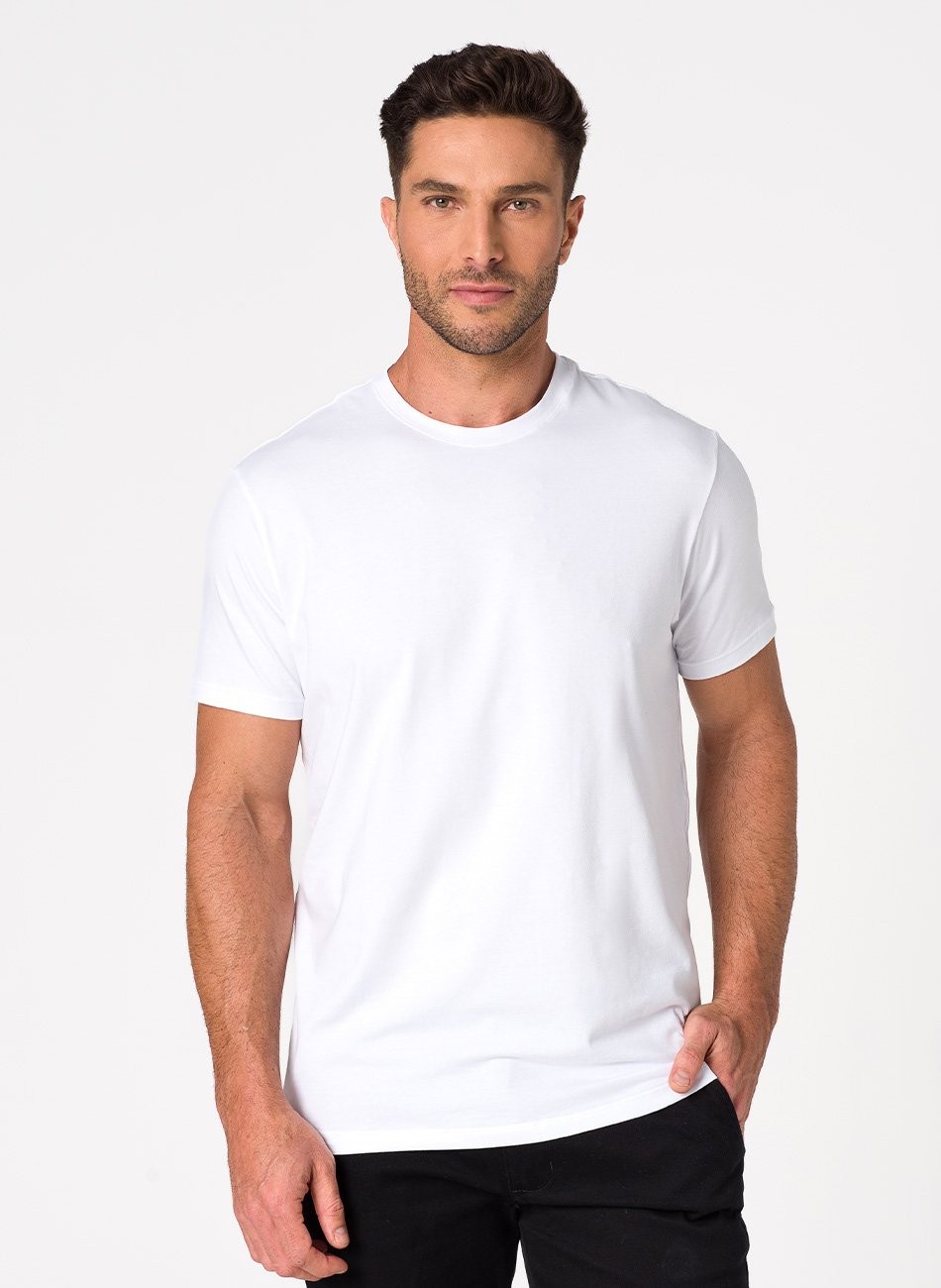 camiseta algodao egipcio haag branca 1